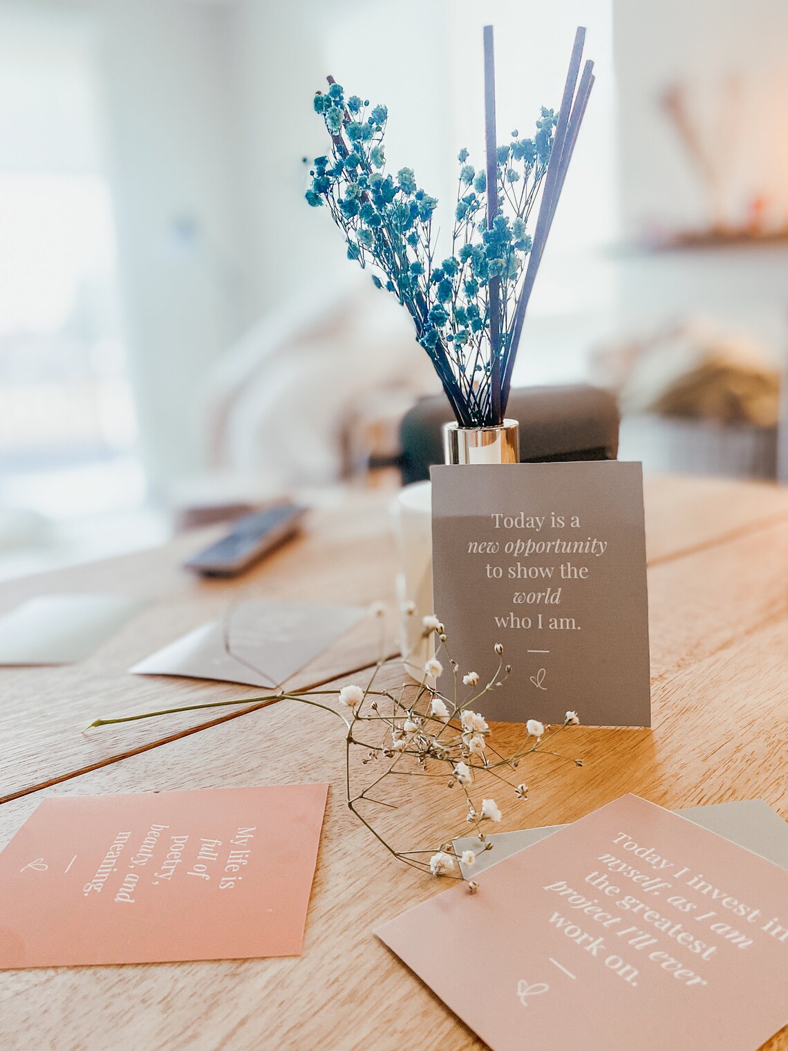 Gentle Self Love Affirmation Cards Digital Download Set Positive Mantra Cards - Image 2