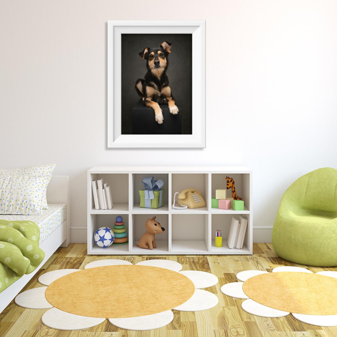 Majestic Dog Portrait, Elegant Black And Tan Photography - Image 5