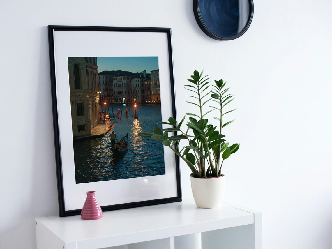 Venetian Gondola Ride at Sunset, Romantic Canal Scene - Image 2