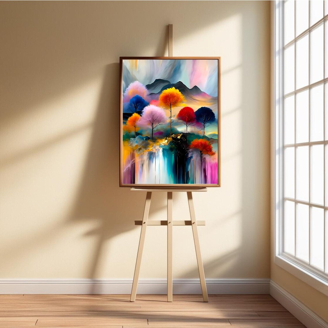 Dreamscape Forest, Colorful Abstract Landscape - Image 2