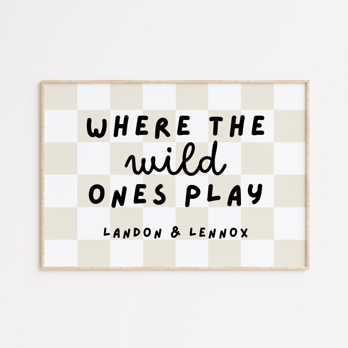 Siblings Where The Wild Ones Play, Kids Room Decor