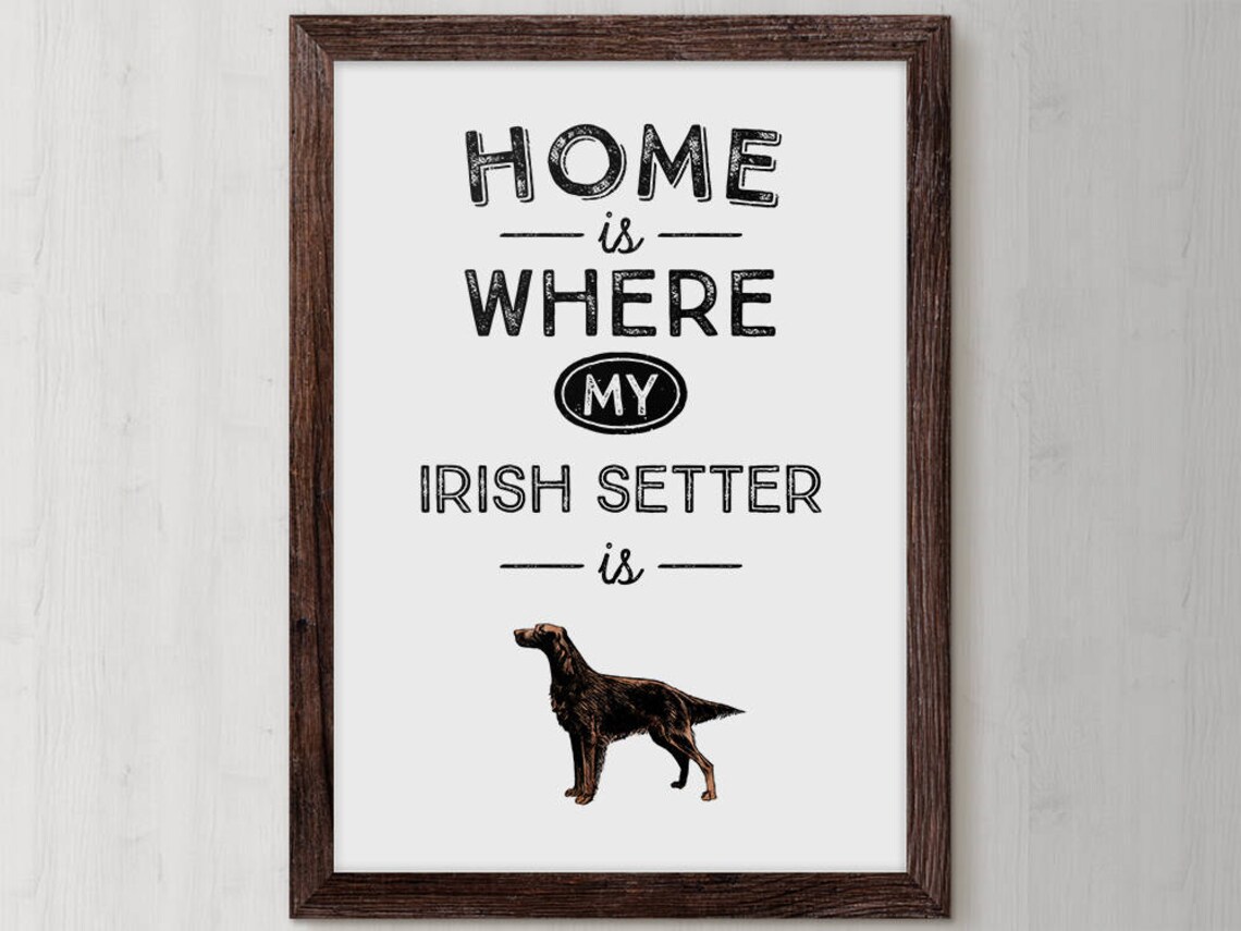 Irish Setter Dog Watercolor Gog Art Puppy Pooch Dog Watercolors Irish Setter Dog Red Dog Custom Dog Portrait Irish Setter Gift