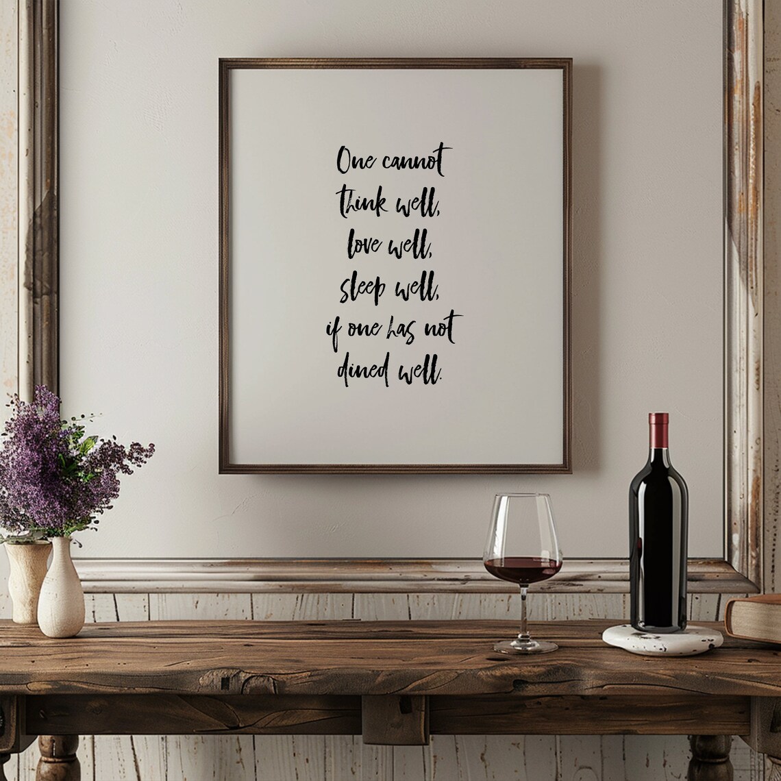 Virginia Woolf Literary Quote Art Print, Kitchen - Image 2