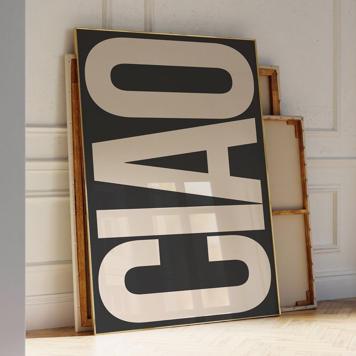 Ciao Italy Poster, Maximalist Typography Art Print