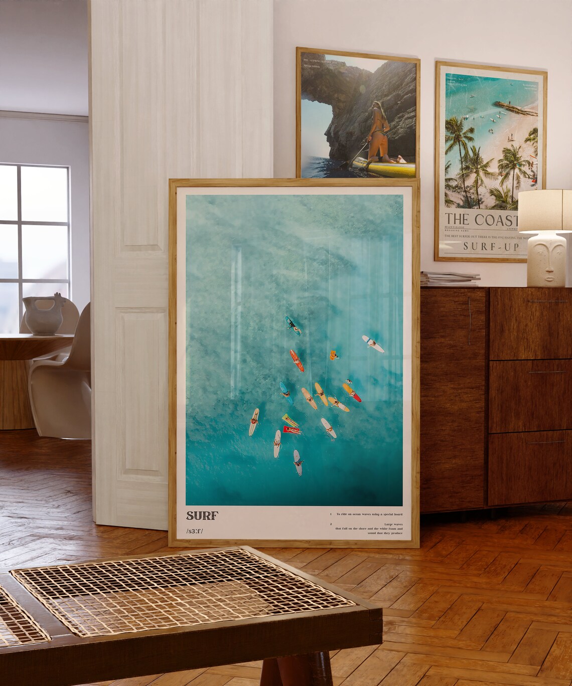 Surf Up Coastal Surf Photography Art Print - Image 2
