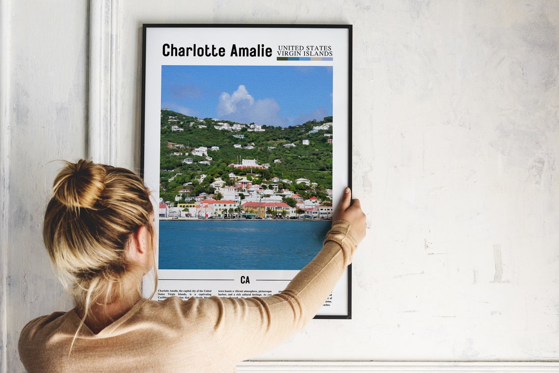 Charlotte Amalie Minimal Travel Poster - Image 5