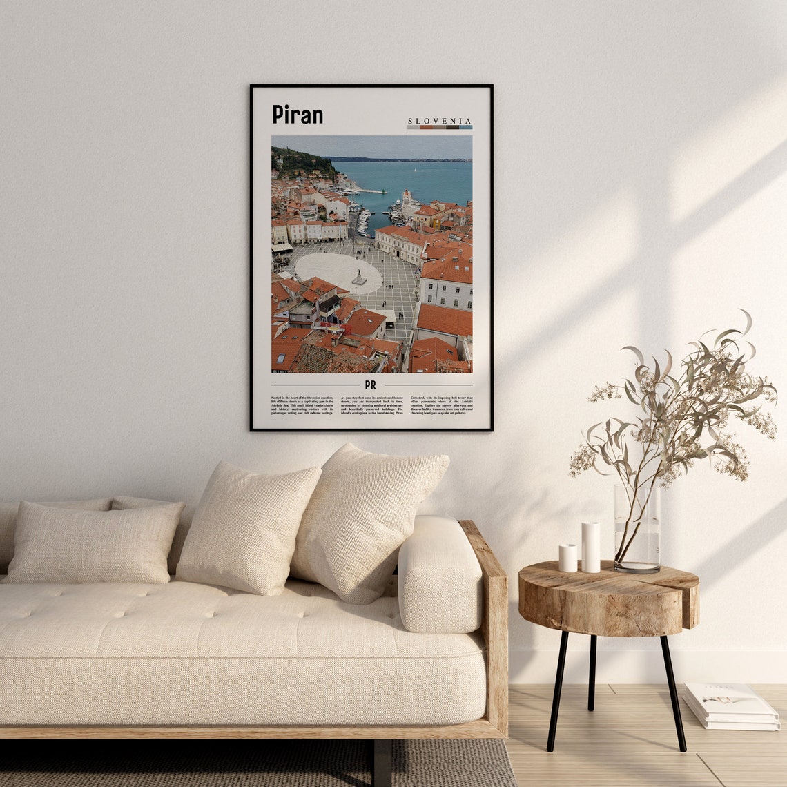 Piran Poster Piran Print Piran Wall Art Europe Photo Europe Poster Europe Print Travel Poster - Image 2