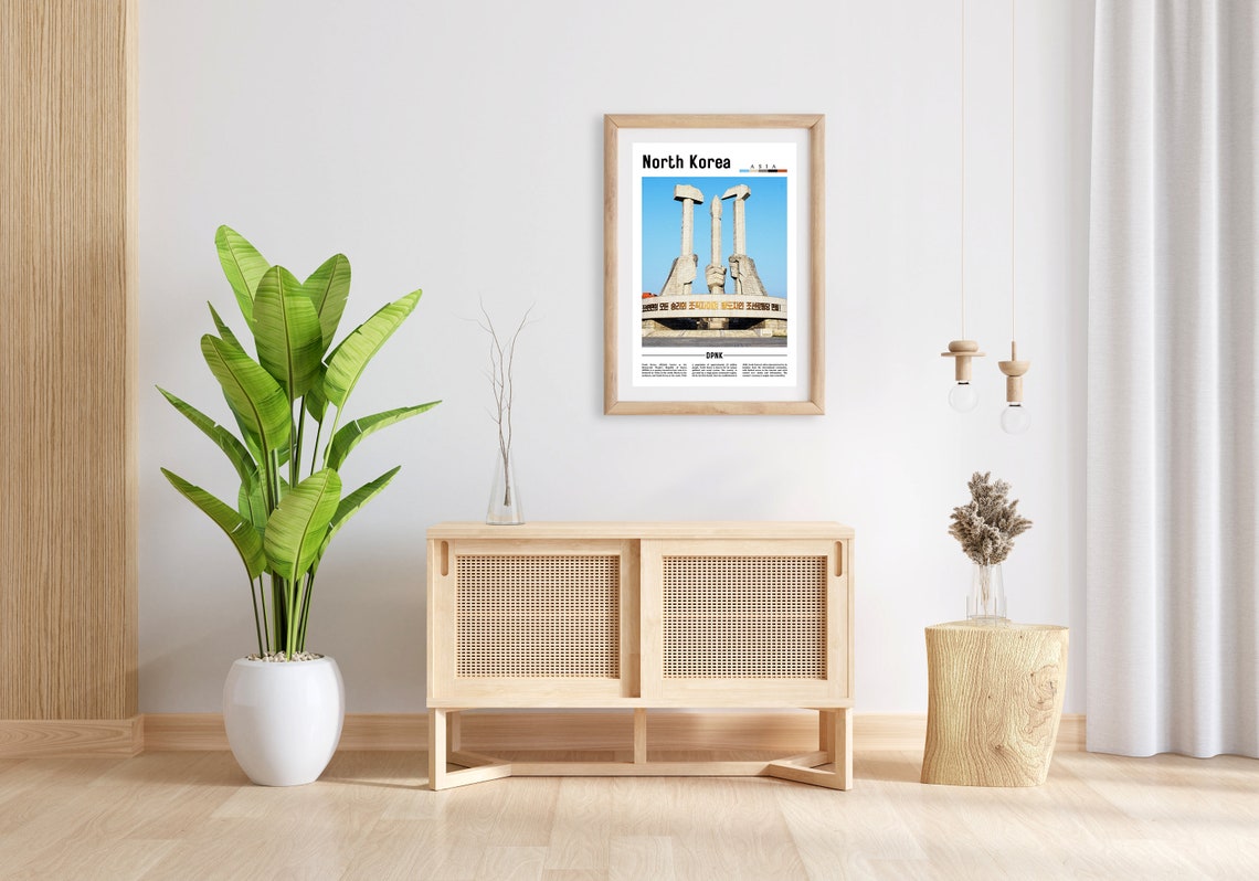 North Korea Minimal Travel Poster - Image 4