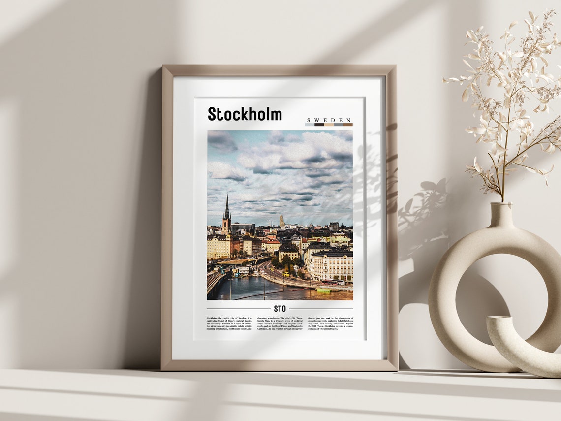 Stockholm Poster Stockholm Print Stockholm Wall Art Europe Photo Europe Poster Europe Print Travel Poster - Image 3