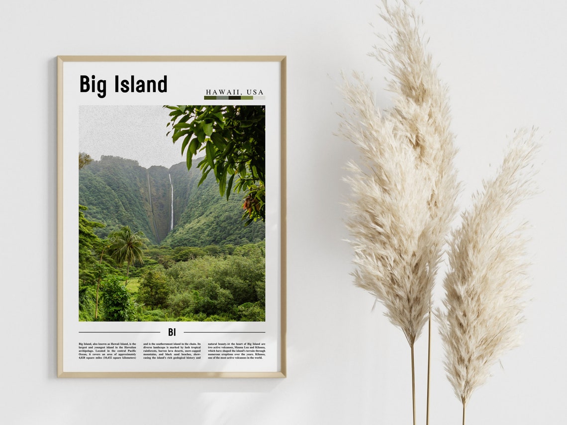 Big Island Poster Big Island Print Big Island Wall Art United States Photo United States Poster United States Print - Image 4