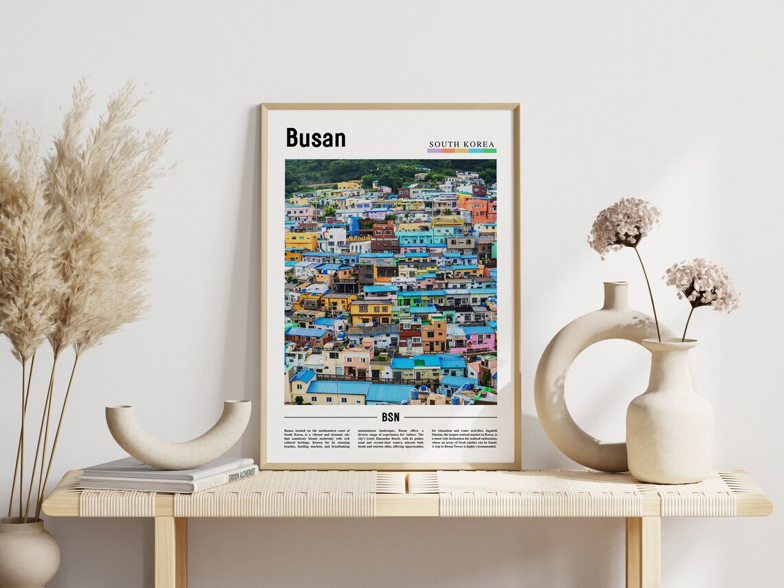 Busan Poster Busan Print Busan Wall Art Asia Print Asia Poster Asia Photo Minimal Travel Poster - Image 6
