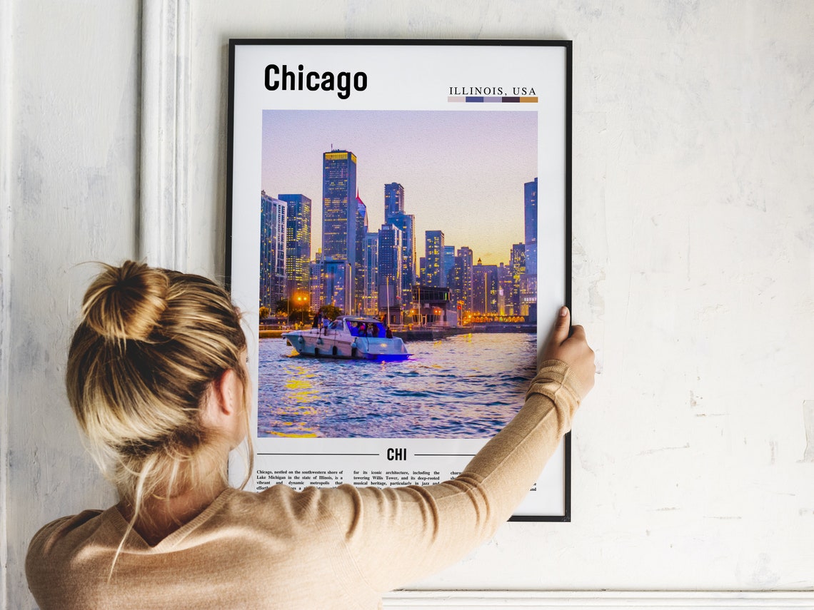 Chicago Print Chicago Poster Chicago Wall Art United States Photo United States Poster United States Print - Image 5