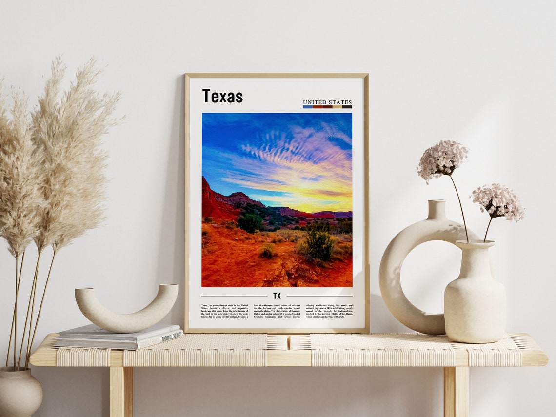 Texas Poster Texas Print Texas Wall Art Texas Photo United States Photo United States Poster United States Print - Image 6