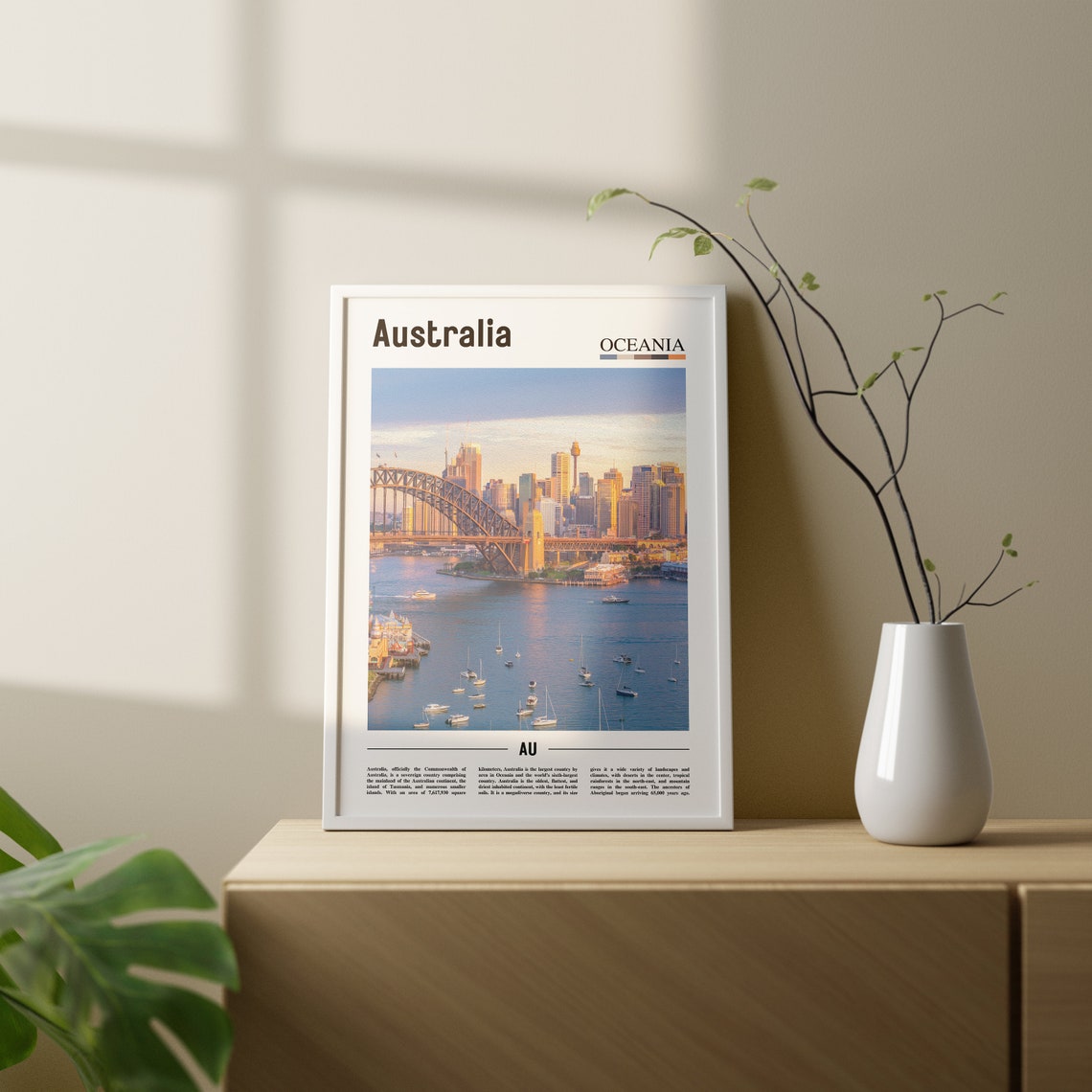 Australia Print Australia Poster Australia Wall Art Oil Painting Poster Colorful City Print City Artwork Travel Artwork Travel Wall Art - Image 2