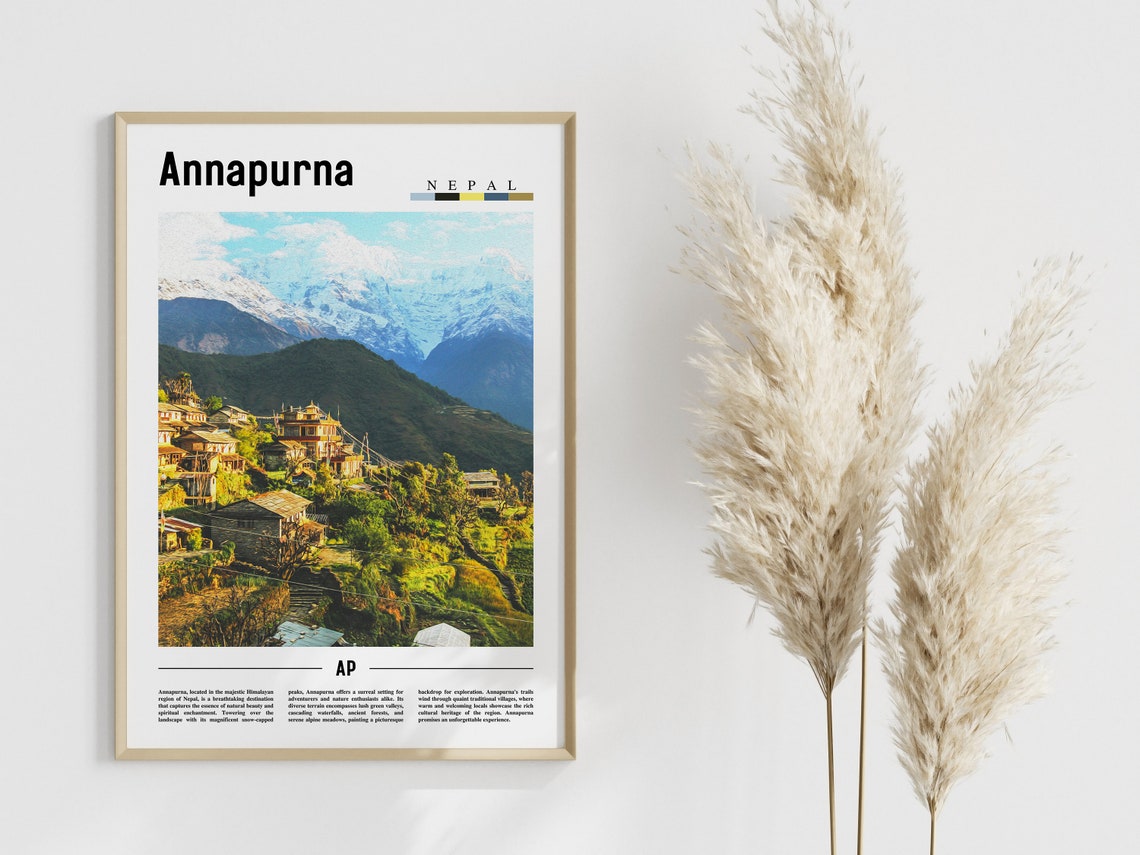 Annapurna Poster Annapurna Print Annapurna Wall Art United States Photo United States Poster United States Print - Image 4