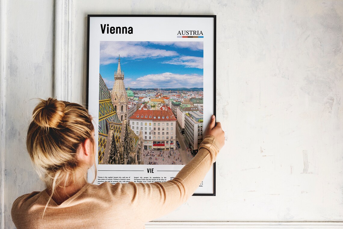 Vienna Travel Poster, Colorful City Artwork - Image 5