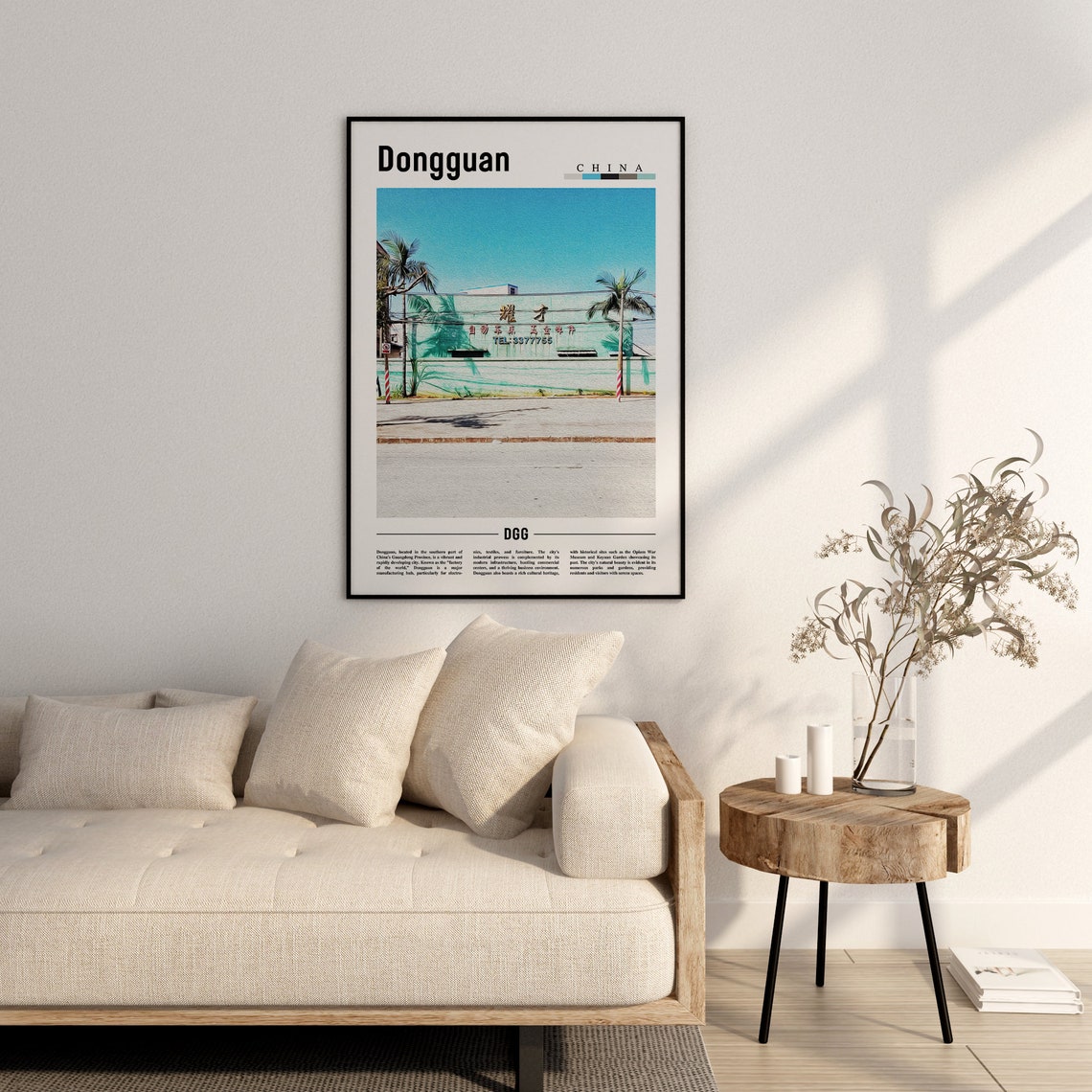 Dongguan Poster Dongguan Print Dongguan Wall Art Asia Print Asia Poster Asia Photo Minimal Travel Poster - Image 2