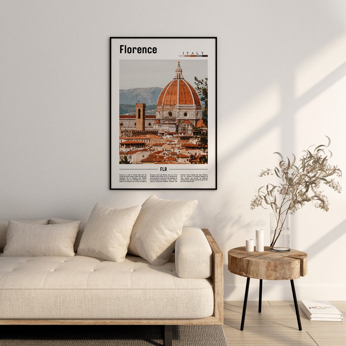 Florence Poster Florence Print Florence Wall Art Italy Photo Italy Poster Italy Print Italy Wall Art Minimal Travel Poster - Image 2