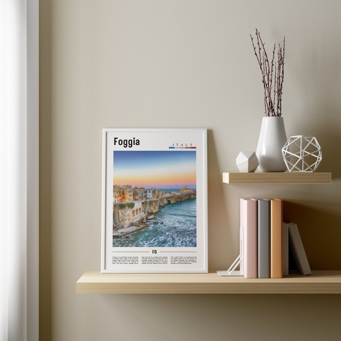 Foggia Print Foggia Poster Foggia Wall Art Italy Photo Italy Poster Italy Print Italy Wall Art Minimal Travel Poster - Image 4