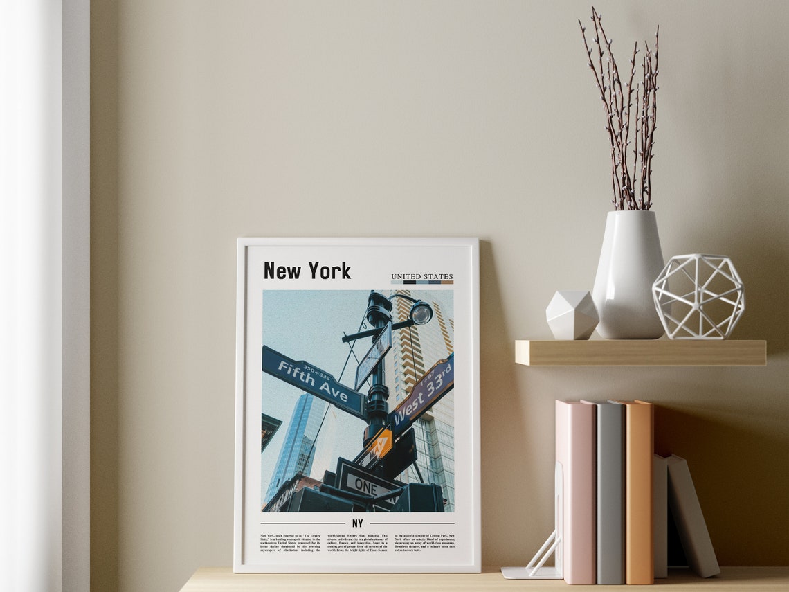 New York Poster New York Print New York Wall Art Ny Photo Ny Poster Ny Print New York Photo Travel Poster - Image 3