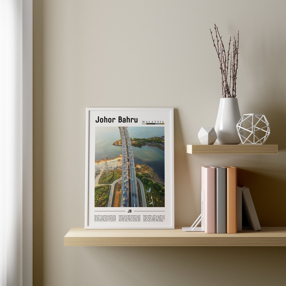 Johor Bahru Poster Johor Bahru Print Johor Bahru Wall Art Asia Print Asia Poster Asia Photo Minimal Travel Poster - Image 3