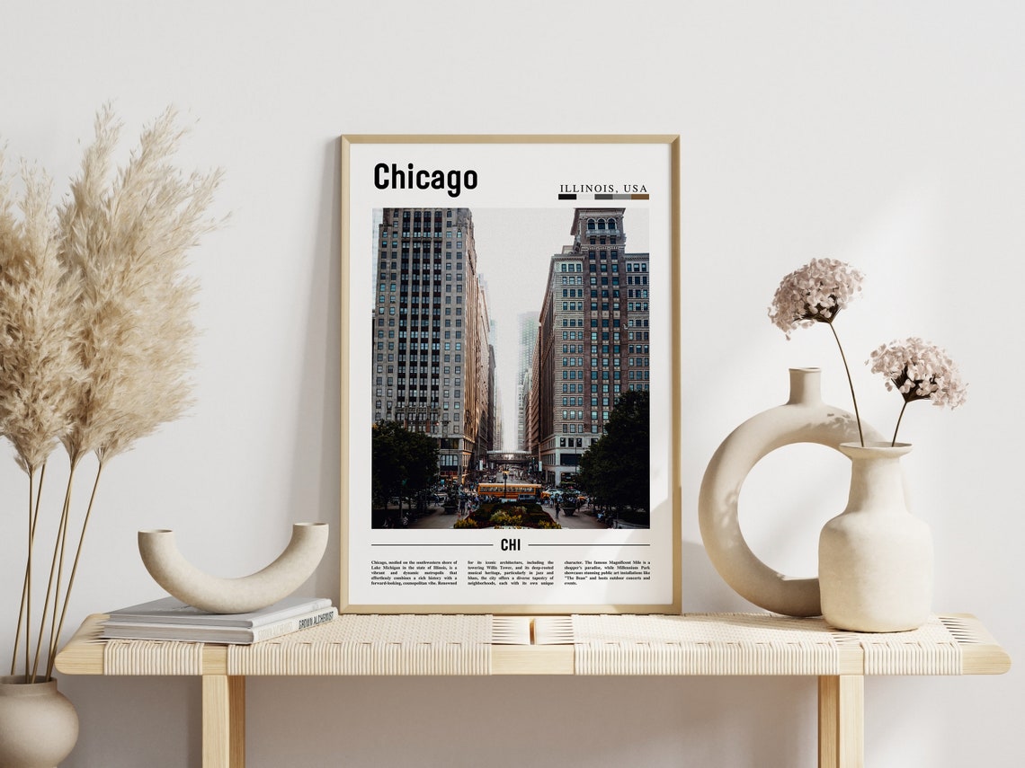 Chicago Print Chicago Poster Chicago Wall Art United States Photo United States Poster United States Print - Image 6