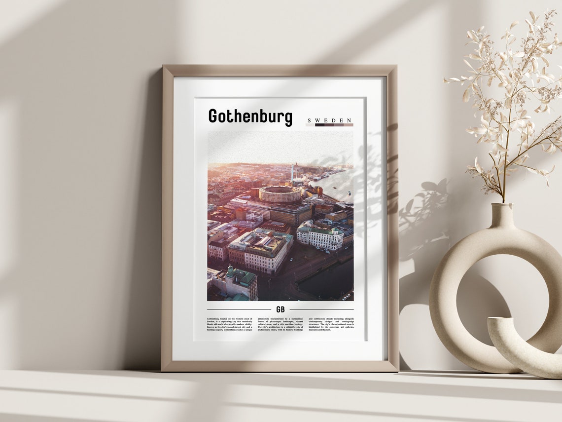 Gothenburg Poster Gothenburg Print Gothenburg Wall Art Europe Photo Europe Poster Europe Print Travel Poster - Image 3