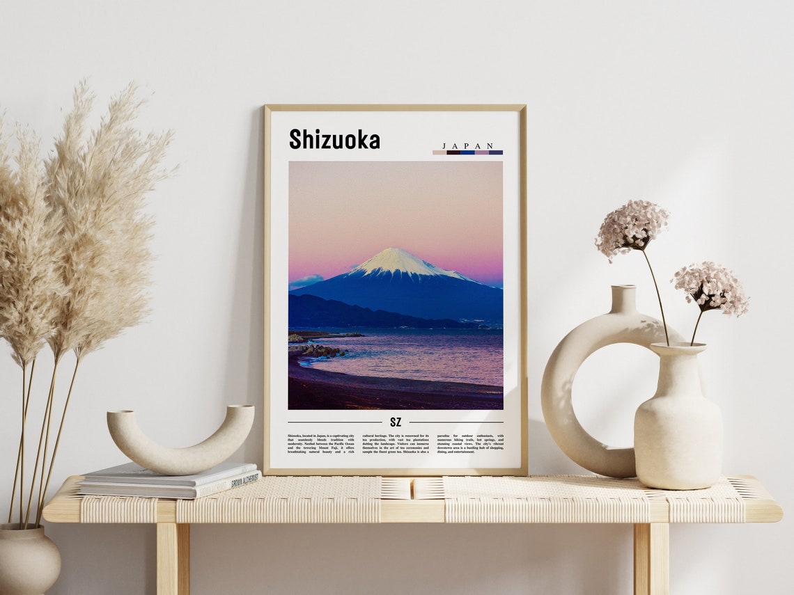 Shizuoka Poster Shizuoka Print Shizuoka Wall Art Asia Print Asia Poster Asia Photo Minimal Travel Poster - Image 6