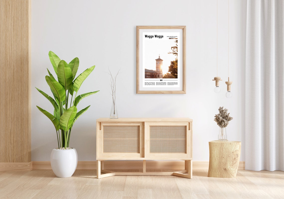 Wagga Wagga Print Wagga Wagga Poster Wagga Wagga Wall Art Minimal Travel Print Minimal City Poster Travel Destination Oil Painting Poster - Image 3