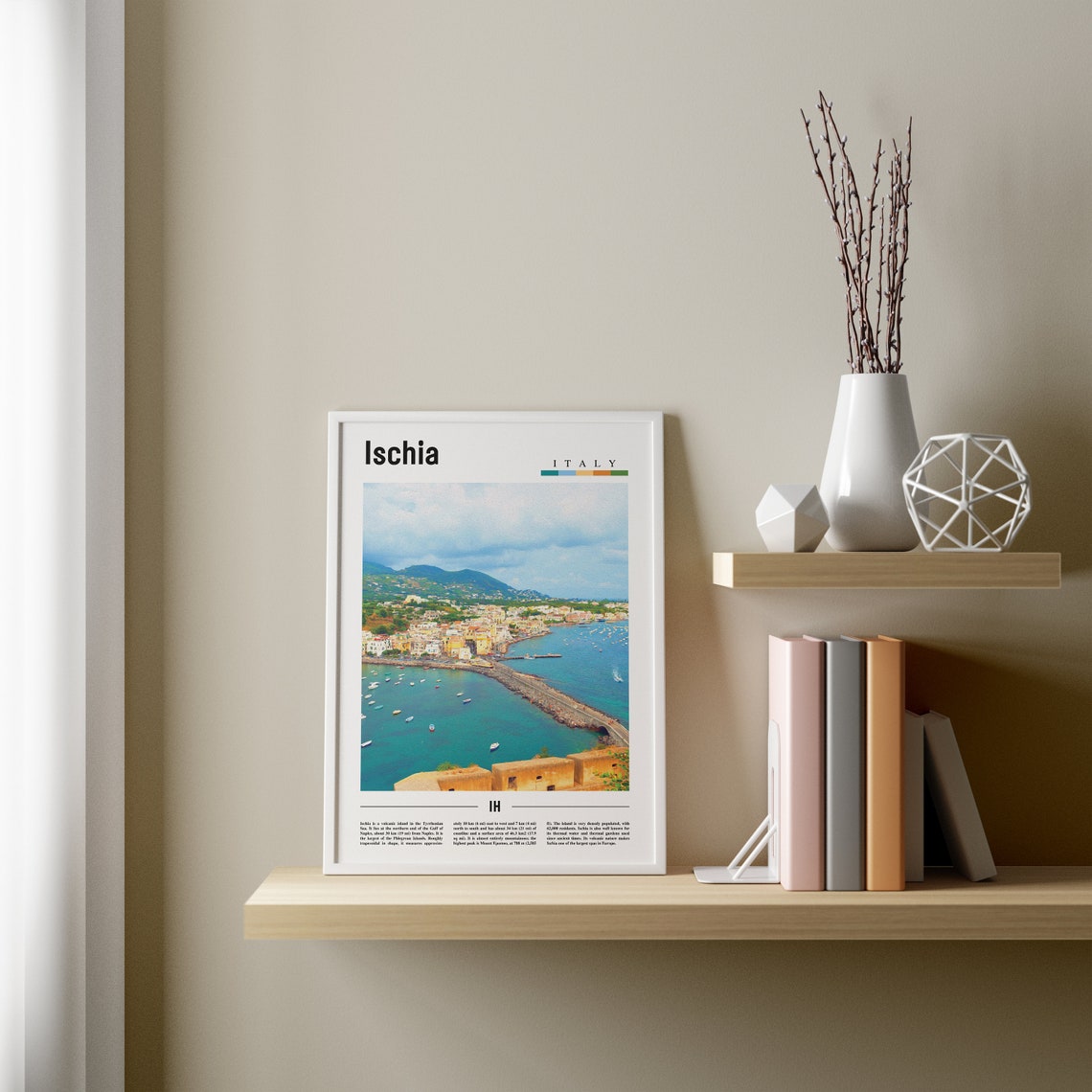 Ischia Print Ischia Poster Ischia Wall Art Italy Photo Italy Poster Italy Print Italy Wall Art Minimal Travel Poster - Image 3