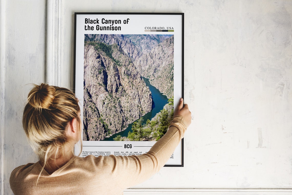 Black Canyon Of The Gunnison Poster Black Canyon Of The Gunnison Print Black Canyon Of The Gunnison Wall Art Oil Painting Poster - Image 5
