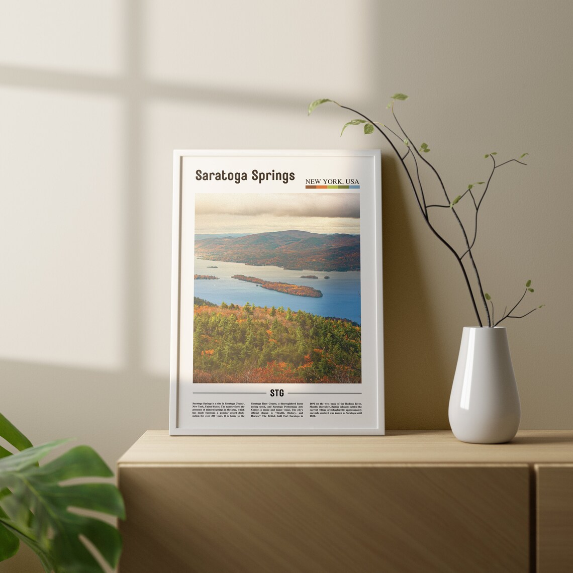 Saratoga Springs Poster, City Travel Artwork - Image 2