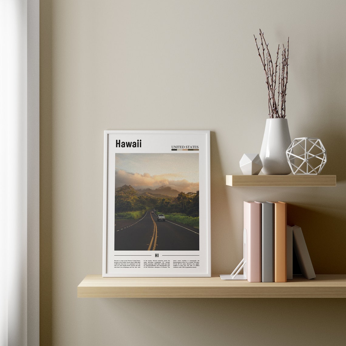Hawaii Poster Hawaii Print Hawaii Wall Art United States Photo United States Poster United States Print Travel Poster - Image 2