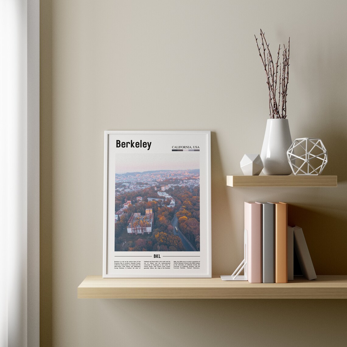 Berkeley Travel Poster, Colorful City Artwork - Image 4