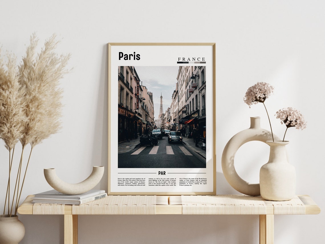 Paris Poster Paris Print Paris Wall Art France Photo France Poster France Print France Wall Art Minimal Travel Poster - Image 5
