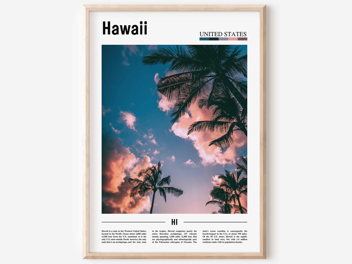 Hawaii Travel Poster, United States Photo