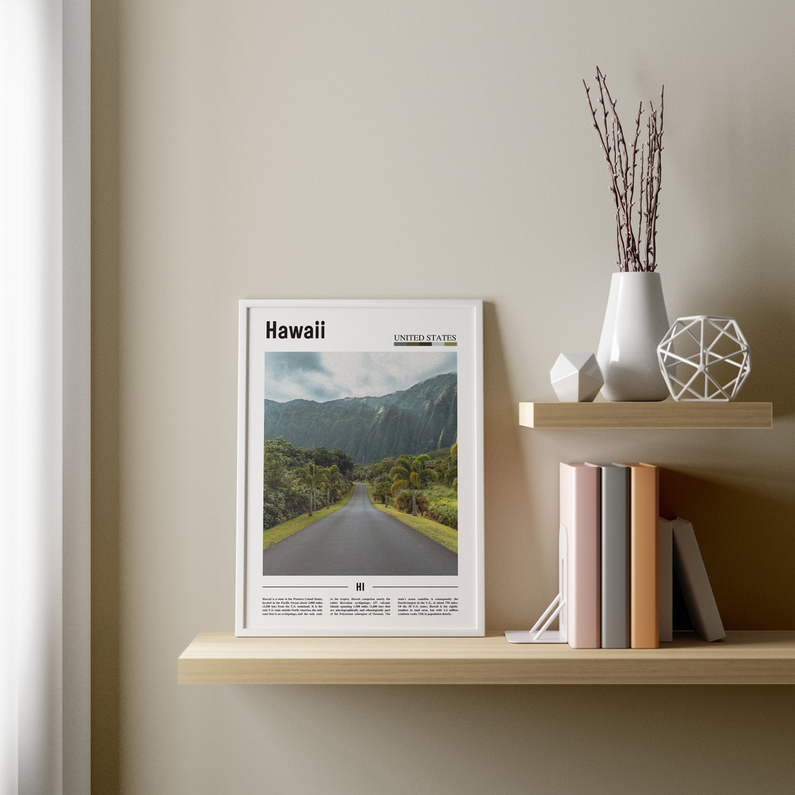 Hawaii Poster Hawaii Print Hawaii Wall Art United States Photo United States Poster United States Print Travel Poster - Image 2