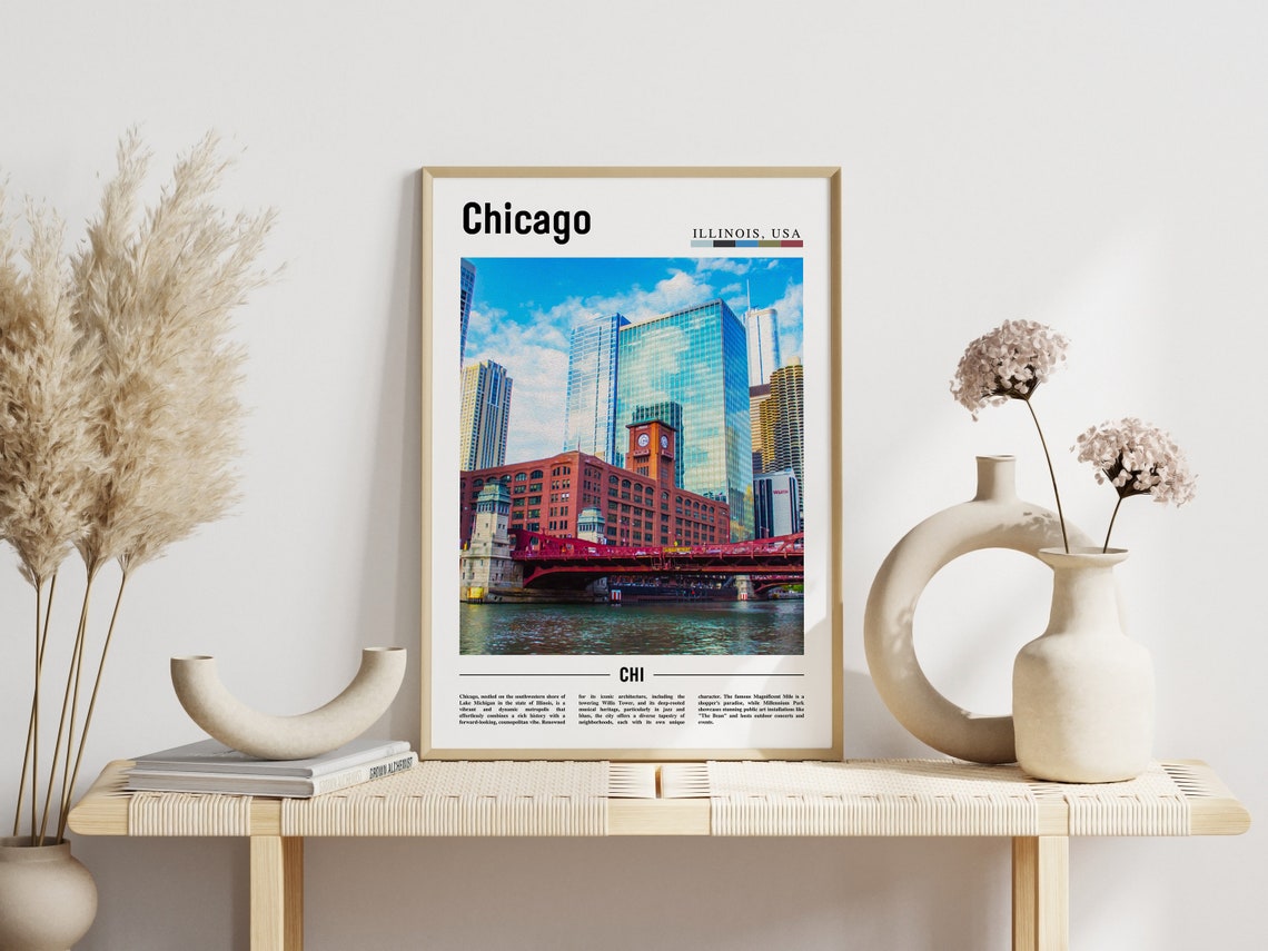 Chicago Print Chicago Poster Chicago Wall Art United States Photo United States Poster United States Print - Image 6