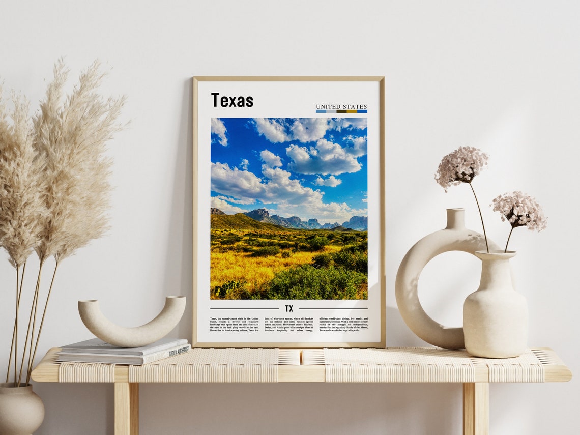 Texas Poster Texas Print Texas Wall Art Texas Photo United States Photo United States Poster United States Print - Image 6