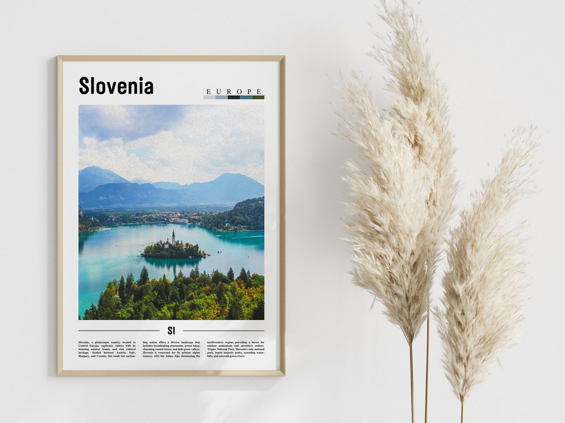 Slovenia Poster Slovenia Print Slovenia Wall Art Europe Photo Europe Poster Europe Print Travel Poster - Image 4