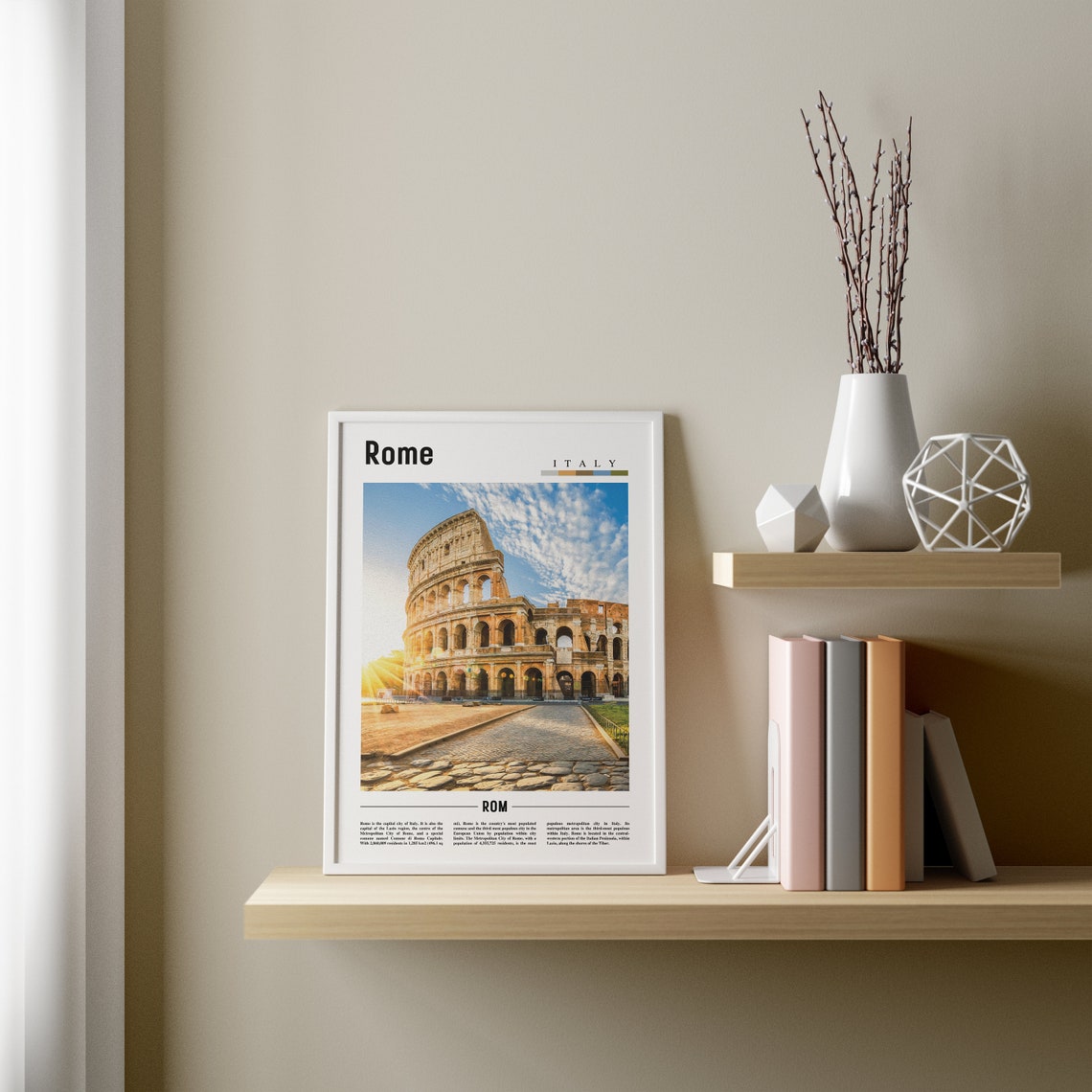 Rome Print Rome Poster Rome Wall Art Italy Photo Italy Poster Italy Print Italy Wall Art Minimal Travel Poster - Image 4