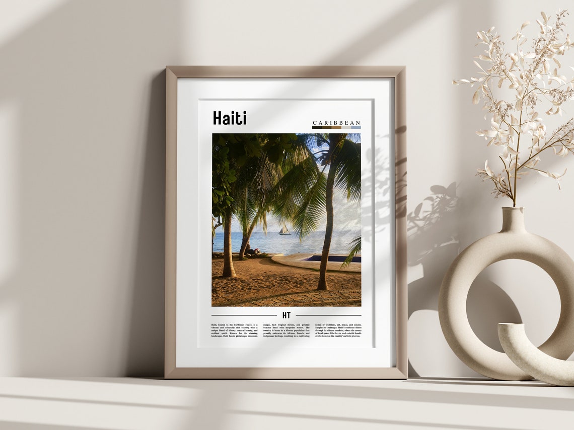 Haiti Poster Haiti Print Haiti Wall Art Caribbean Photo Caribbean Poster Caribbean Print Travel Poster - Image 3