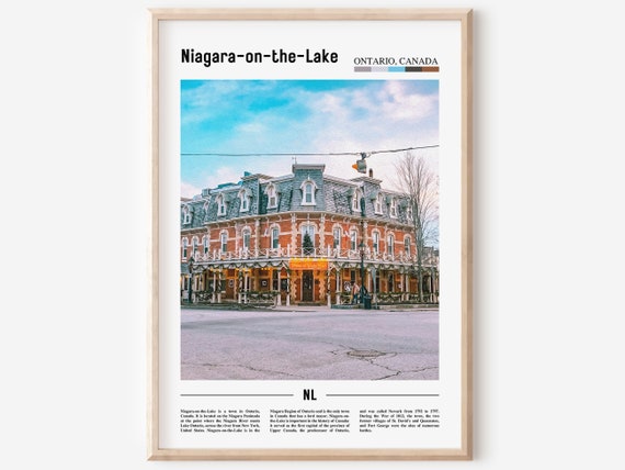 Niagara On The Lake Print Niagara On The Lake Poster Niagara On The Lake Wall Art Minimal Travel Print City Poster Oil Painting Poster