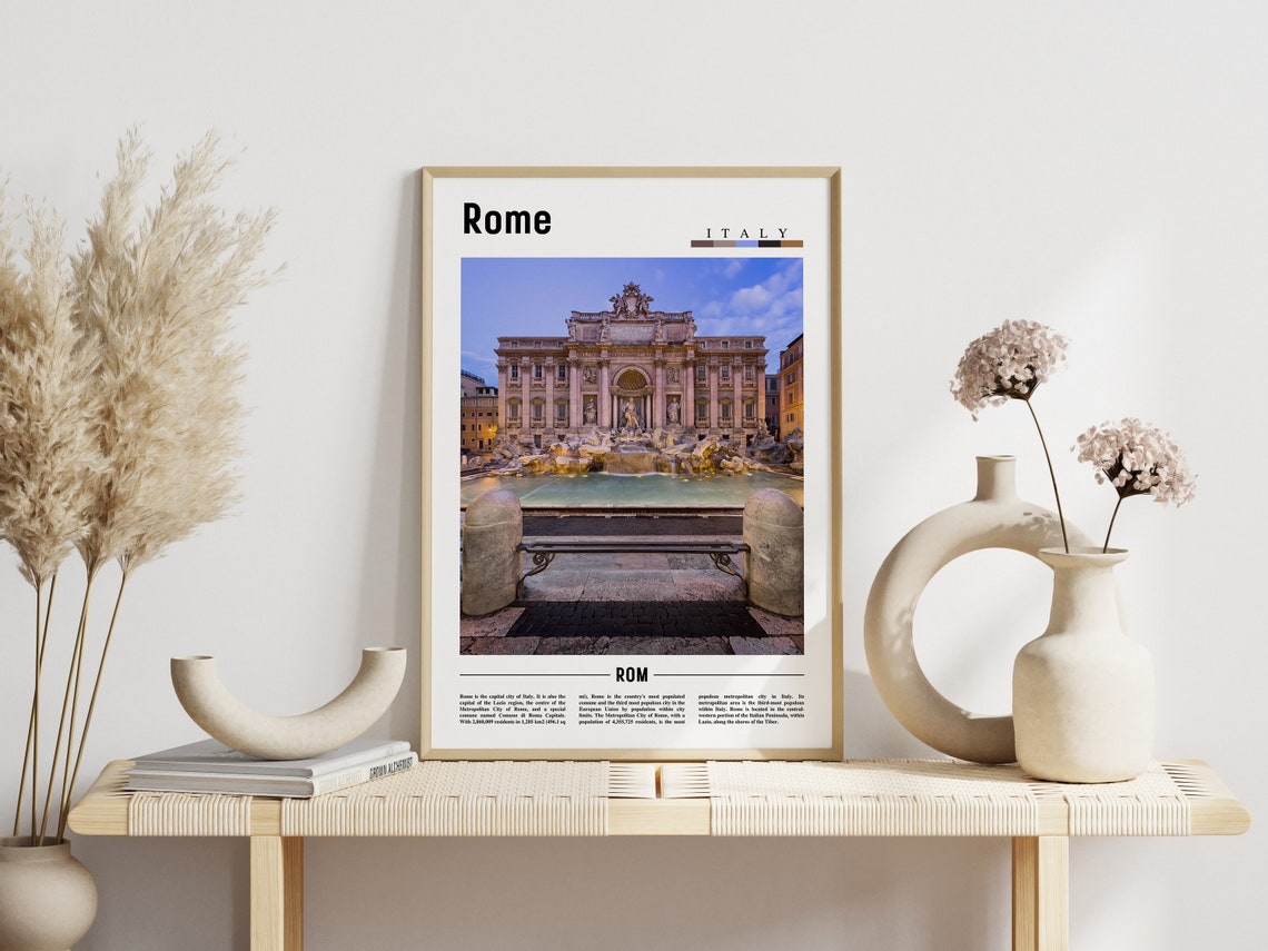 Rome Poster Rome Print Rome Wall Art Italy Photo Italy Poster Italy Print Italy Wall Art Minimal Travel Poster - Image 6
