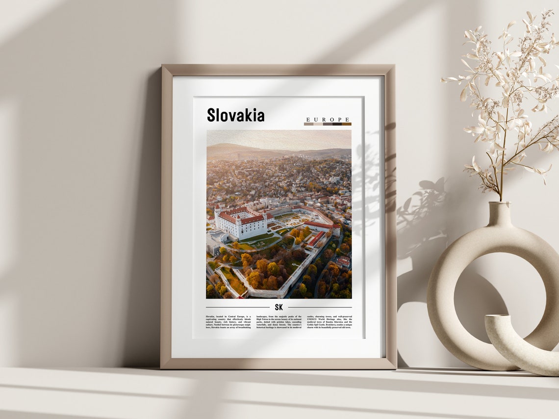 Slovakia Poster Slovakia Print Slovakia Wall Art Europe Photo Europe Poster Europe Print Travel Poster - Image 3
