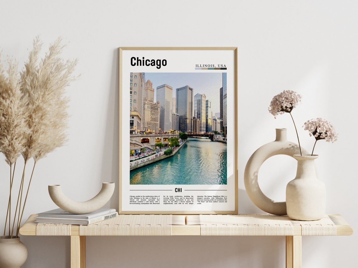 Chicago Print Chicago Poster Chicago Wall Art United States Photo United States Poster United States Print - Image 6