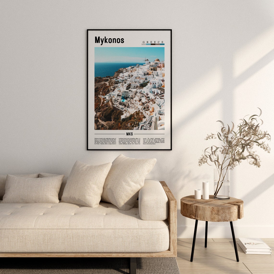 Mykonos Poster Mykonos Print Mykonos Wall Art Europe Photo Europe Poster Europe Print Travel Poster - Image 2