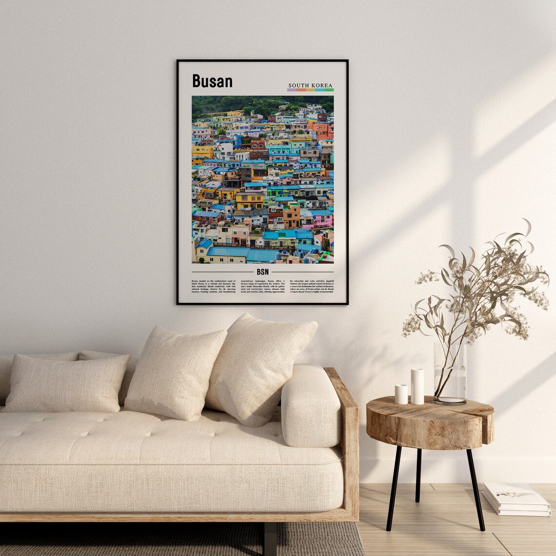 Busan Poster Busan Print Busan Wall Art Asia Print Asia Poster Asia Photo Minimal Travel Poster - Image 2