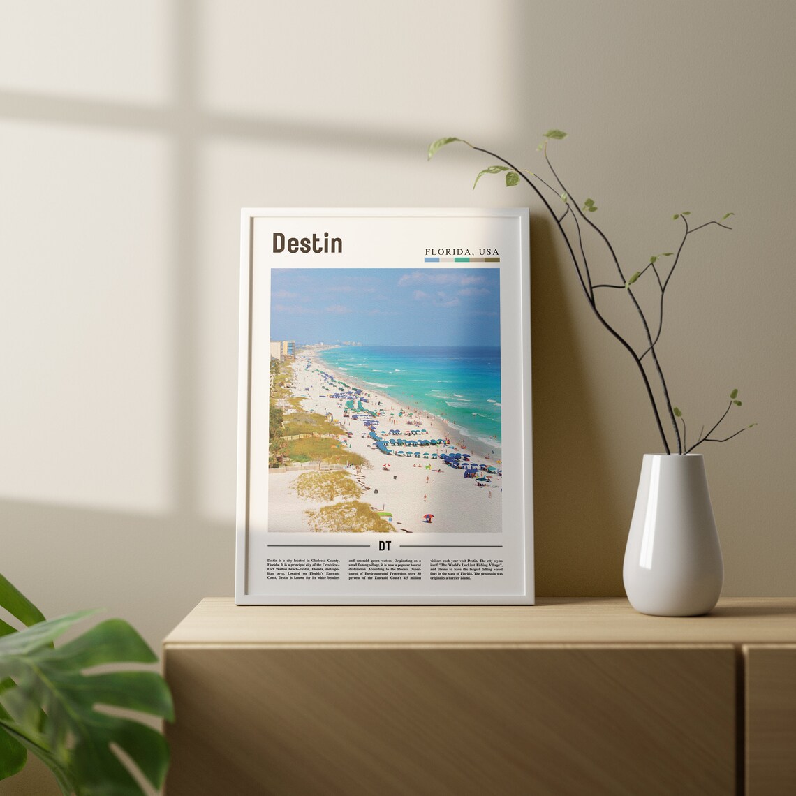 Destin Travel Poster, Colorful City Artwork - Image 2