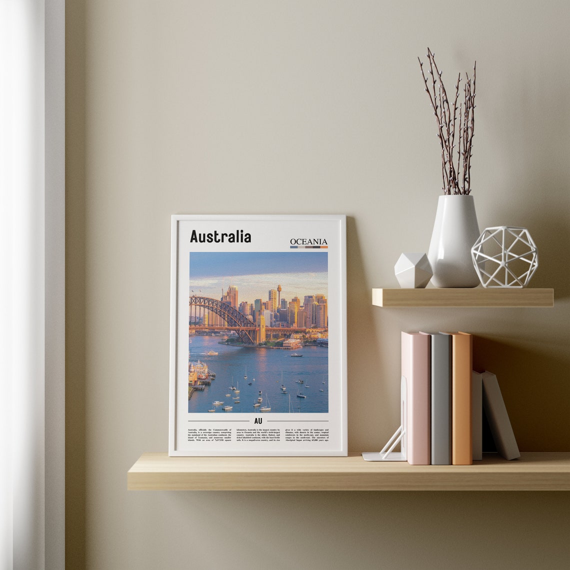 Australia Print Australia Poster Australia Wall Art Oil Painting Poster Colorful City Print City Artwork Travel Artwork Travel Wall Art - Image 3